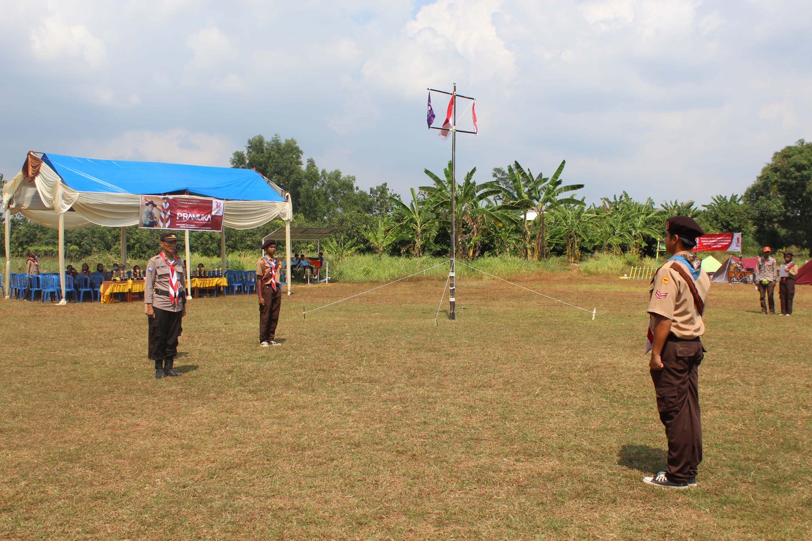 Upacara Pembukaan Acara Kemah Jambore Kwartir Lemahabang